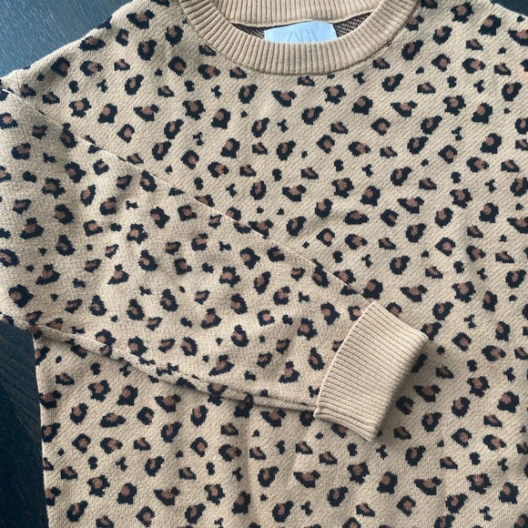 Zara kids leopard sweater size 9 - Picture 4 of 4